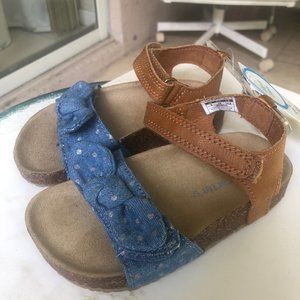 New Girl's Toddler Carter's Welsie Denim Strappy Sandals